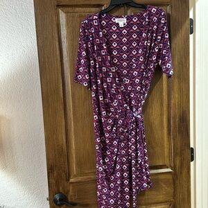 Motherhood maternity wrap dress